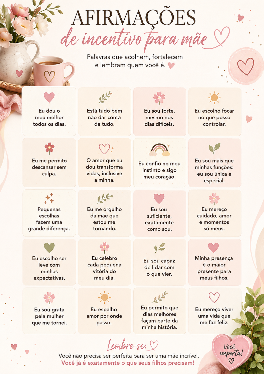 Bônus #1 — Afirmações da Mãe